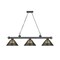 Z-Lite Cordon 3 Light Billiard, Bronze Plate & Smoke 2306-3BP-ARS - alternate 3